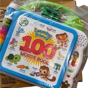 Interactive Learning Friends 100 Words Book - Blue and Green